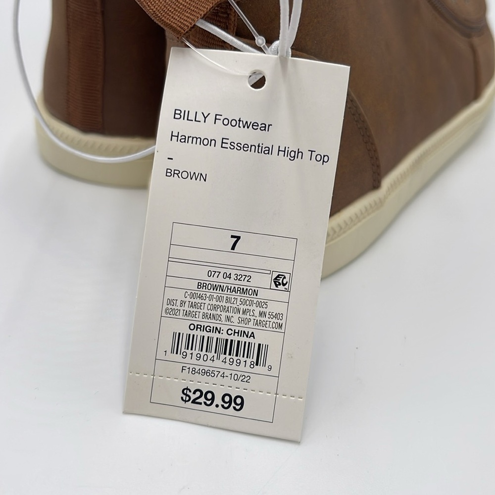NWT BILLY Footwear Kids’ Zip-Around Boots - Brown (Big Kids, Various Sizes) - Picture 9 of 10
